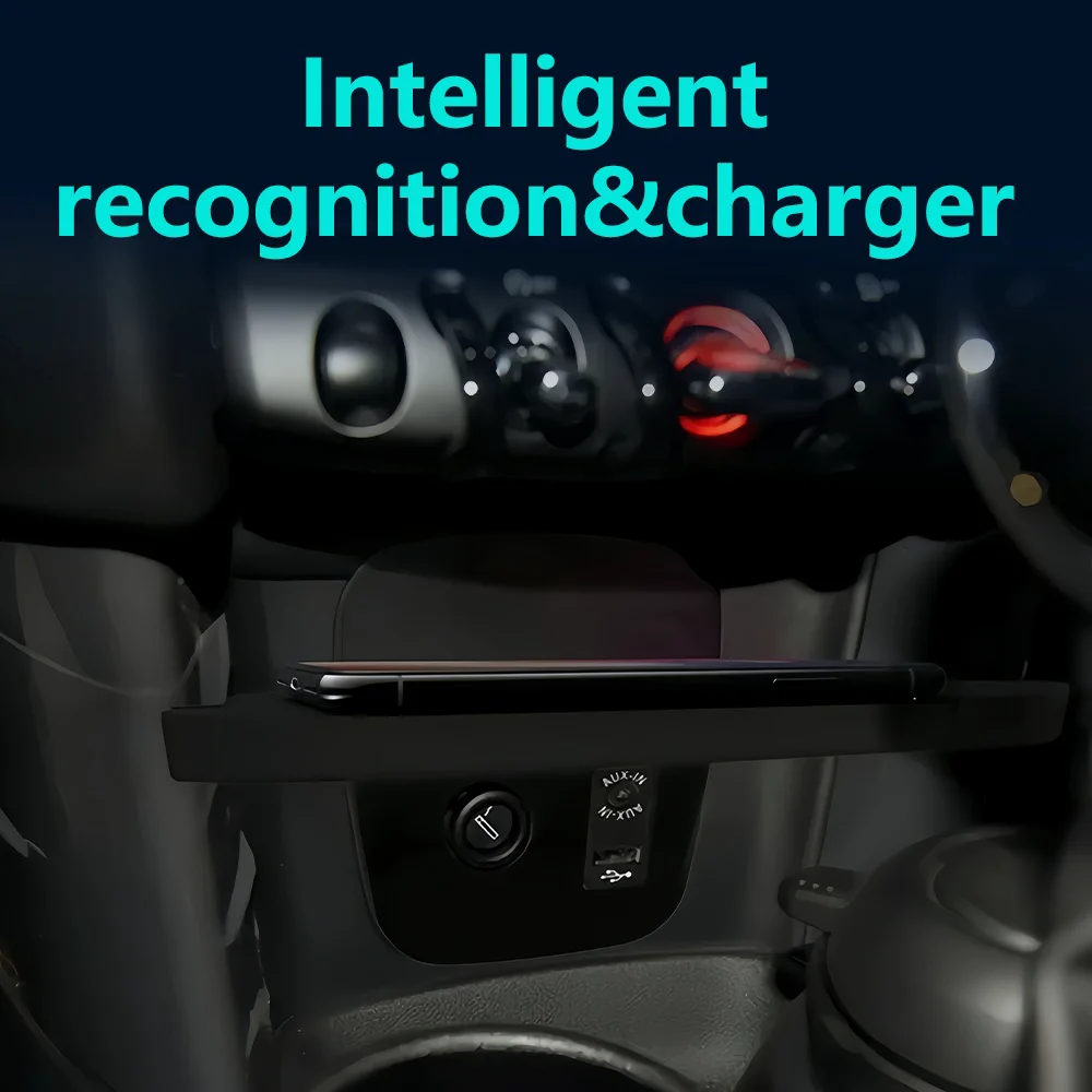 For BMW Mini Cooper S Hatch F55 F56 2017 2018 2019 Car Dashboard Holder Quick Wireless Charger Parts Component