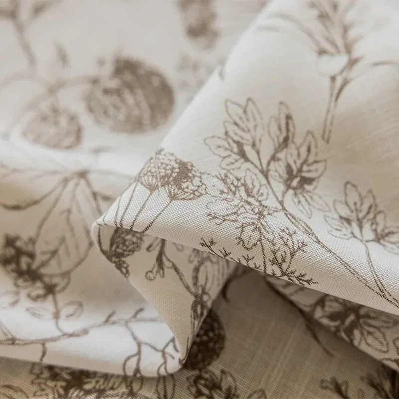 

French Elegant Curtains for Bedrooms Living Room Popular Milk Coffee Pine Nuts Vintage Chenille American Small Fragrance Custom