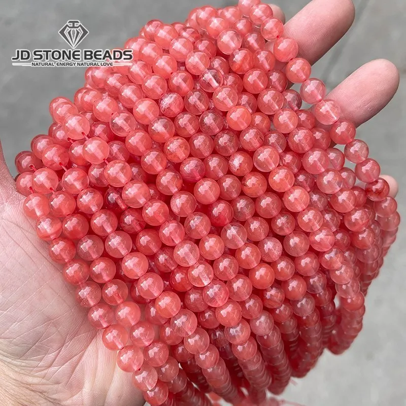 

Synthetic Red Crystal Beads 4 6 8 10 12mm Crystal Round Beads For Jewelry Making Diy Bracelet Necklace Accessory Wholesale