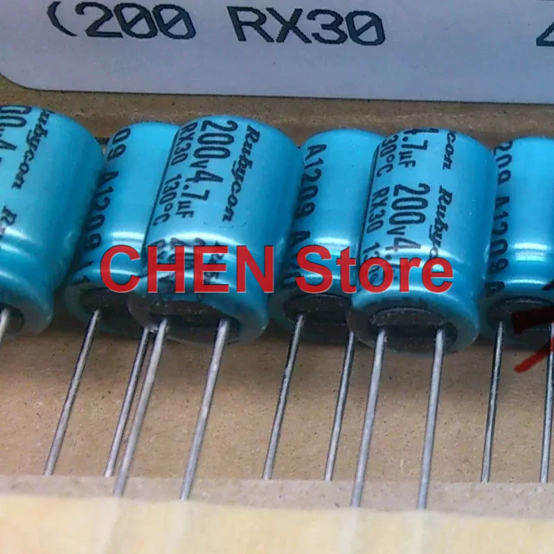 

10PCS/50PCS original Rubycon RX30 200V4.7UF 8X11.5MM 130C electrolytic capacitor 4.7UF 200V free shipping