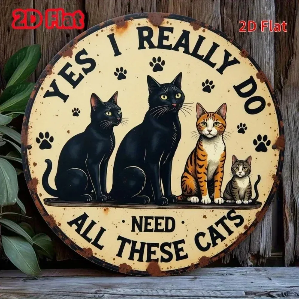 1PC Vintage Round Iron Sign – 