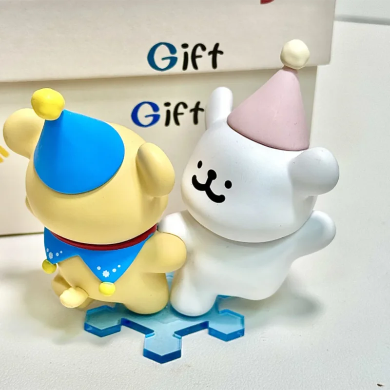 Maltese Line Puppy Warm Series Blind Box Action Figure Mysterious Box Doll Toys Bag cute Christmas Toys Birthday Gift