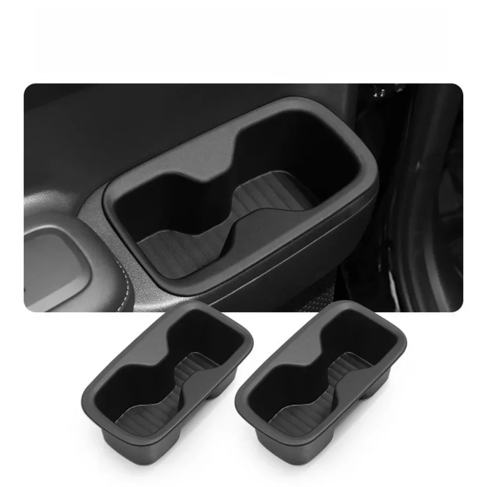 Compatible with 2024 2025 Hyundai Santa Fe Rear Row Door Cup Holder Organizer  6/7 Seat Accessories Water Cup Holder Organizer