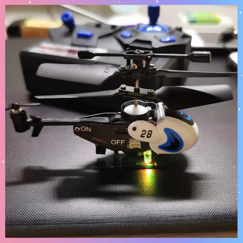 RC Toy Mini 3.5CH RC Helicopter Pocket Finger Drone Aircraft Durable Crash Resistant Remote Control Flying Model Toy Gift