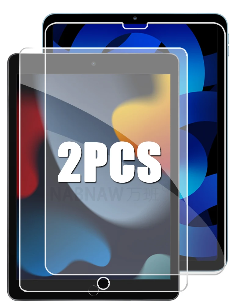 Für iPad 9. 8. 7. Generation 10,2 Zoll Full HD Displayschutzfolie aus gehärtetem Glas für iPad Air 10,9 M3 M2 2026 Pro 11 M5 M4 2025 Kratzfester Schutz für iPad 5 6 9,7 Zoll Abdeckung mit Ölabdeckung