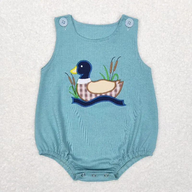 

X12.11 SR0590 Лидер продаж, летний комбинезон для мальчиков с вышивкой в клетку, синий комбинезон с короткими рукавами