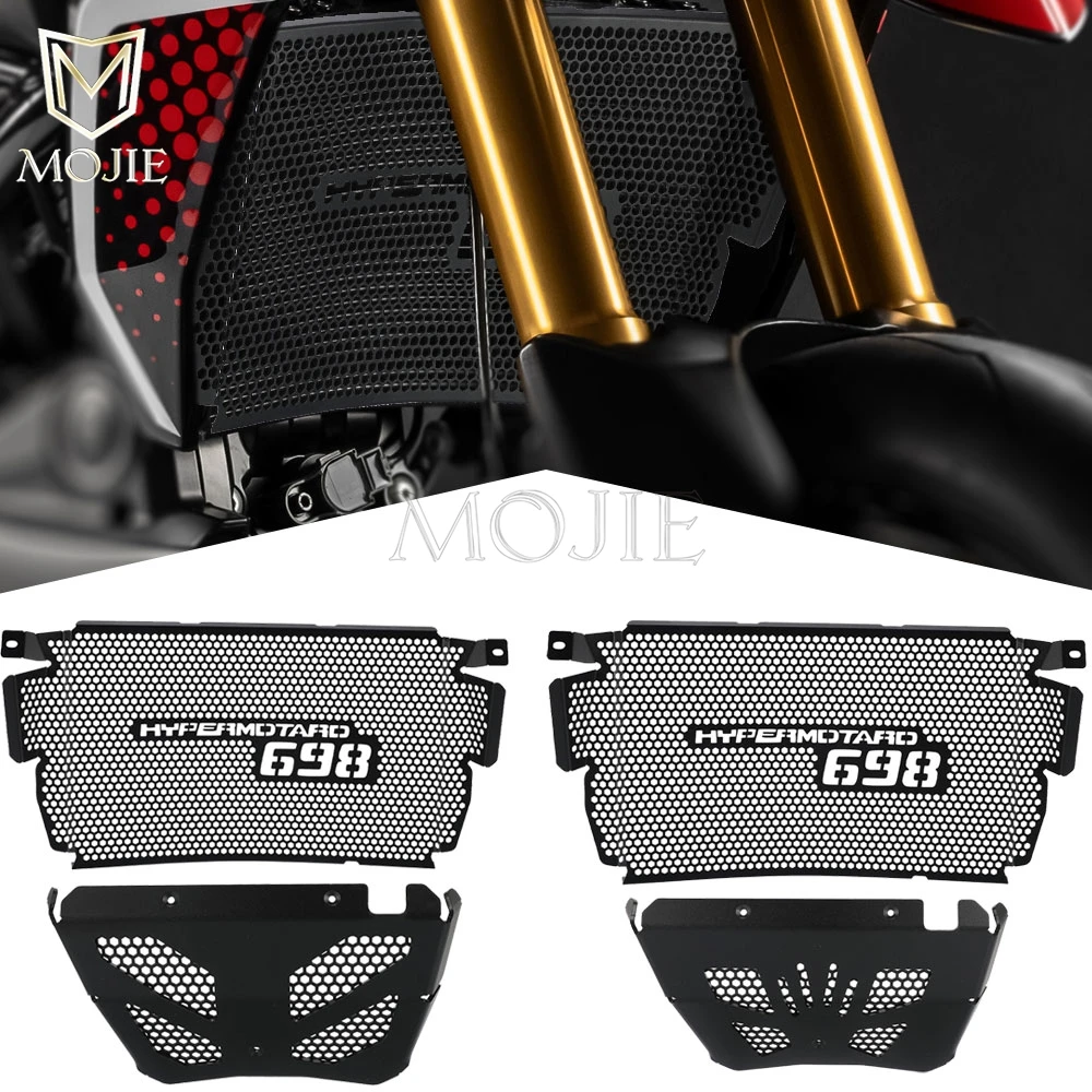

Radiator Guards Engine Guard Grille Protection Cover For Ducati Hypermotard 698 Mono RVE 2024 2025 2026 Motorcycle Parts
