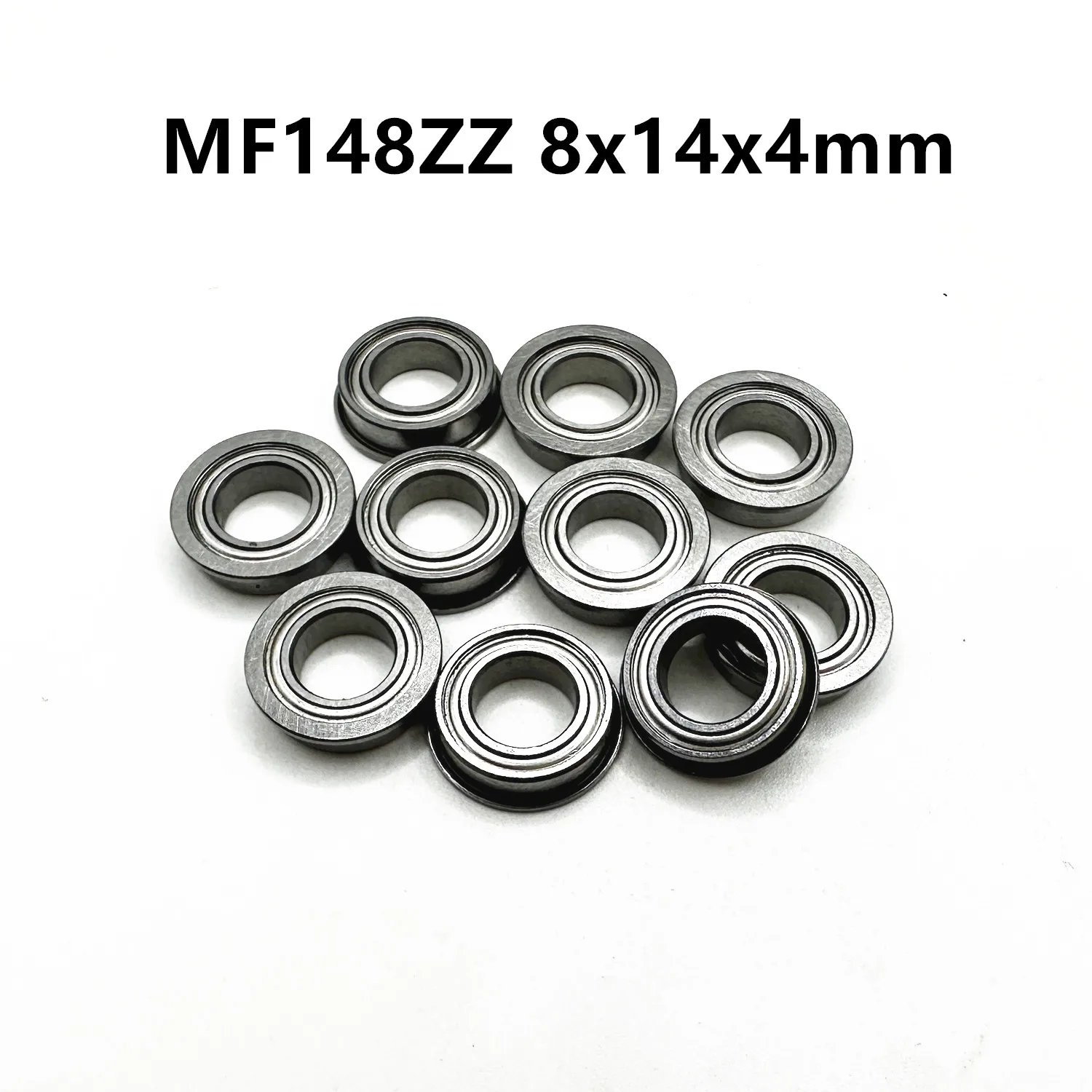 MF148ZZ 8x14x4mm Flange Bearings Miniature Deep Groove Ball Bearing