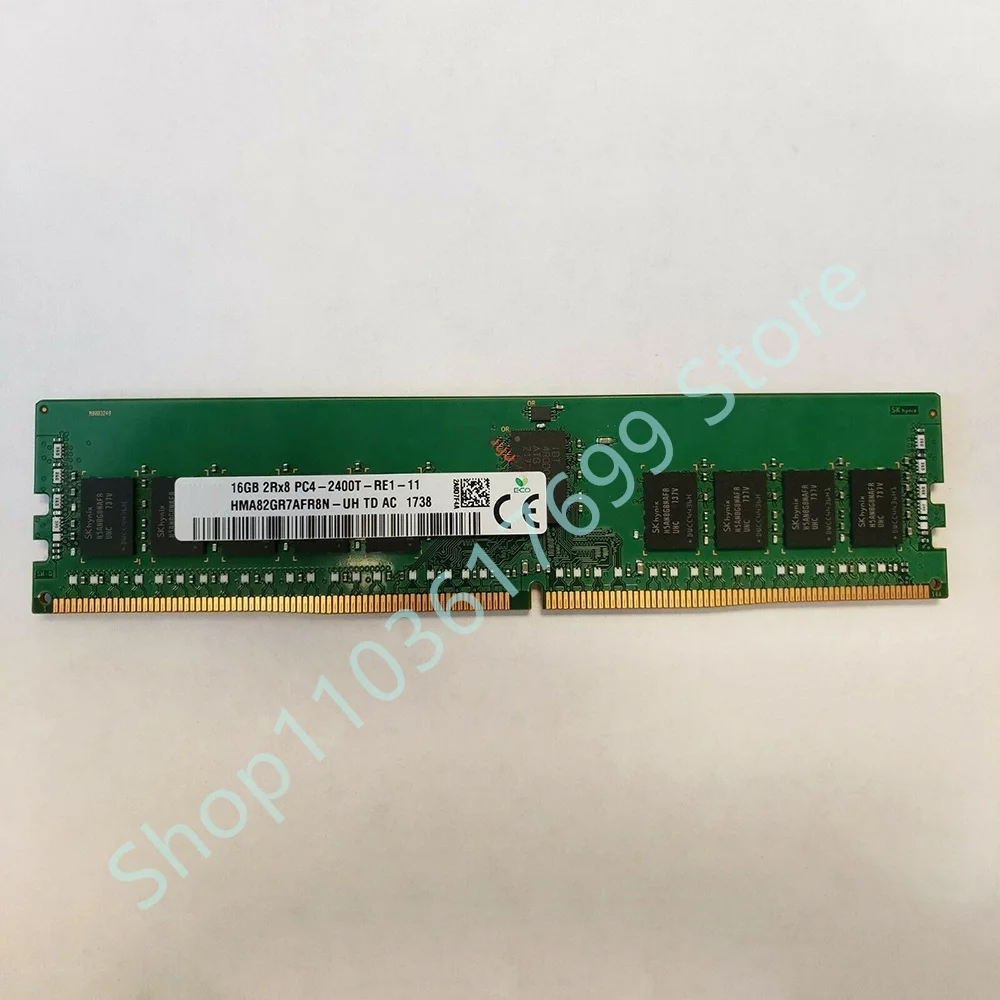 1 PCS 16G 2RX8 PC4-2400T REG ECC For SKhynix Server Memory HMA82GR7AFR8N-UH