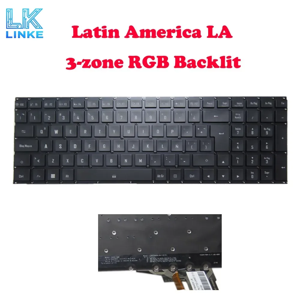 3-zone RGB Backlight For AORUS 5 7 Keyboard For Gigabyte V184945EK1 LA 27703-LANR7-S11S 202112220160 27703-PONR7-S11S LA PO