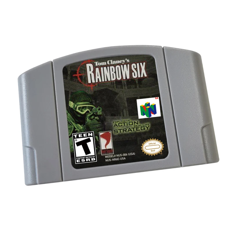 N64 Game Card Cartridge Console US  And EU Version-Rainbow Six