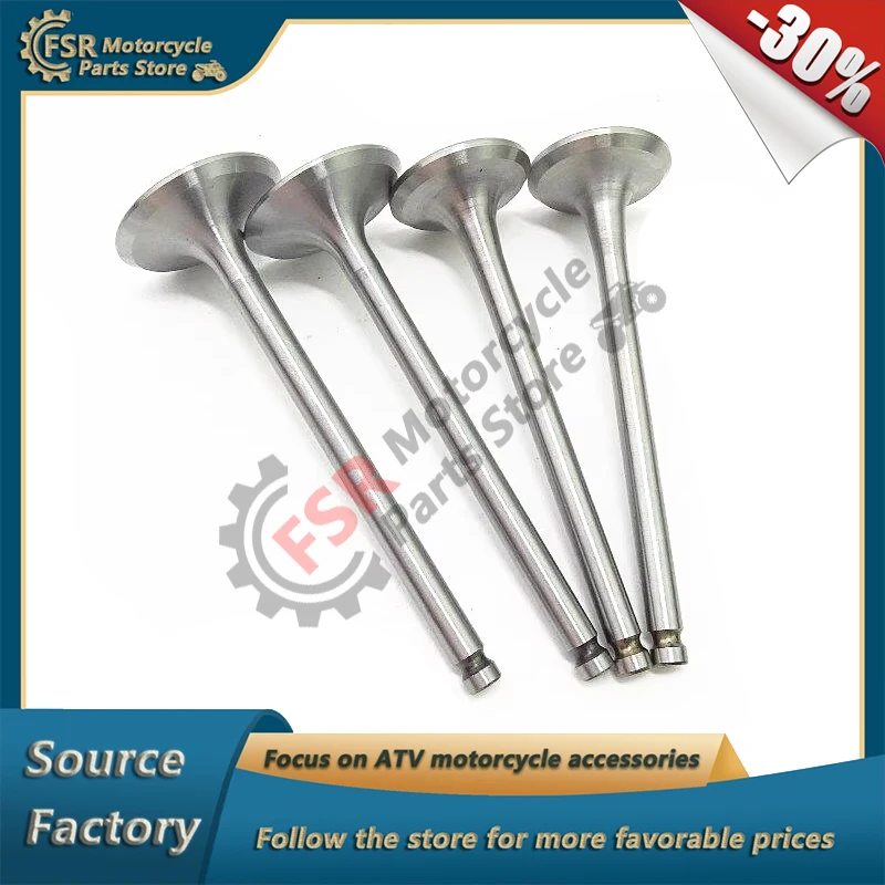 

1 комплект из 4 впускных и выпускных клапанов, подходит для багги Kinroad Joyner 650 и Commando Sand Spider Sand Viper Goka, 270Q-01005A 270Q-01006