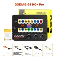 GODIAG GT100+ GT100 Pro OBDII ECU Breakout Box With Electronic Current Display and CANBUS Protocol Diagnosis Programming Key