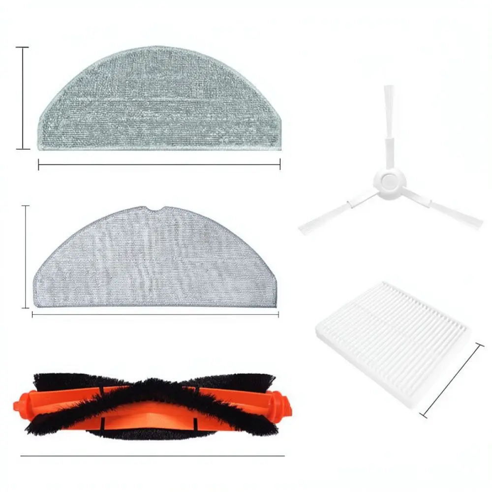 Premium Vacuum Cleaner Spare Parts For S20 3C Enhanced Filter Mop Cloth Side Brush Cover Cleaning Accessory