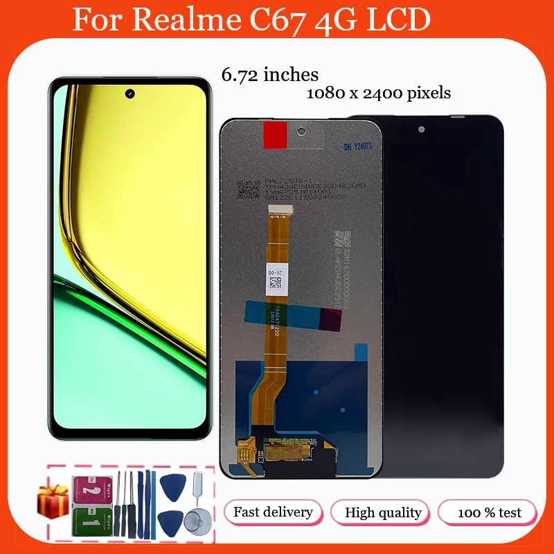 

6,72 ''для Realme C67 4G RMX3890 ЖК-дисплей с рамкой