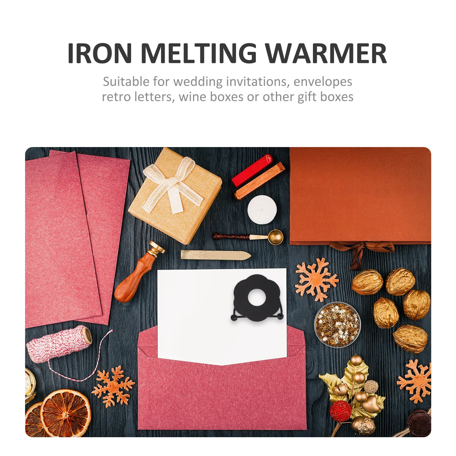 Versatile Sealing Wax Furnace Premium Material Efficient Heating Suitable for Invitations Envelopes Gift Boxes DIY Craft Wax