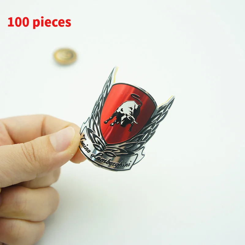 10 0.Zhang.Custom.Custom new type design bike metal plate bike 3d logo sticker