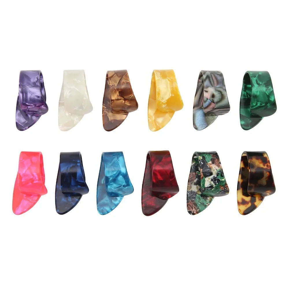 12-Pack Celluloid Thumb Picks – Flat Shape product image