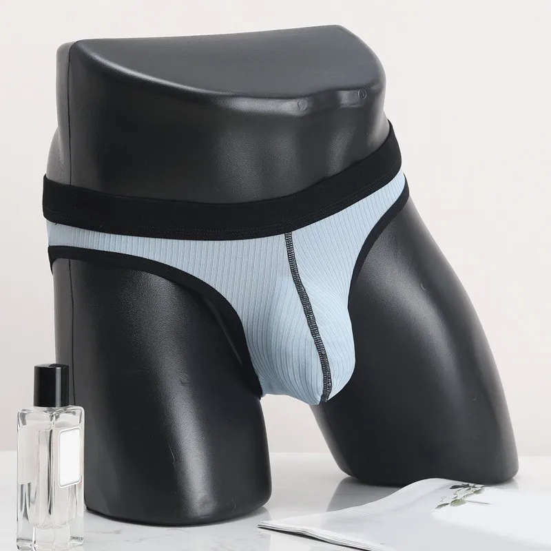 

Large-bag Personalized Design Men's Underwear Sweat-absorbing Breathable U-convex Four-corner Thin Underwear Thongs