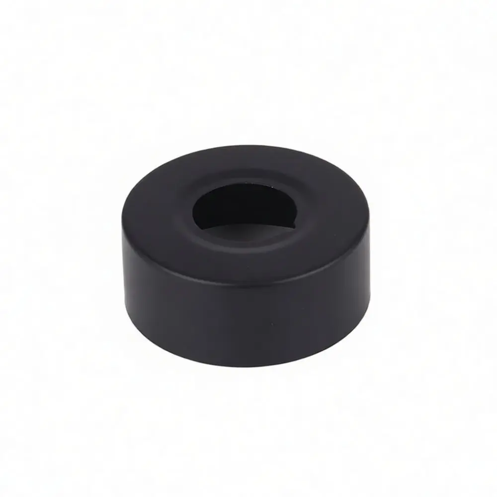 Stainless Steel Decorative Flange Cover Black Shower Mixer Valve Water Pipe Hole Lid Wall Trim Modern Bathroom Accessories