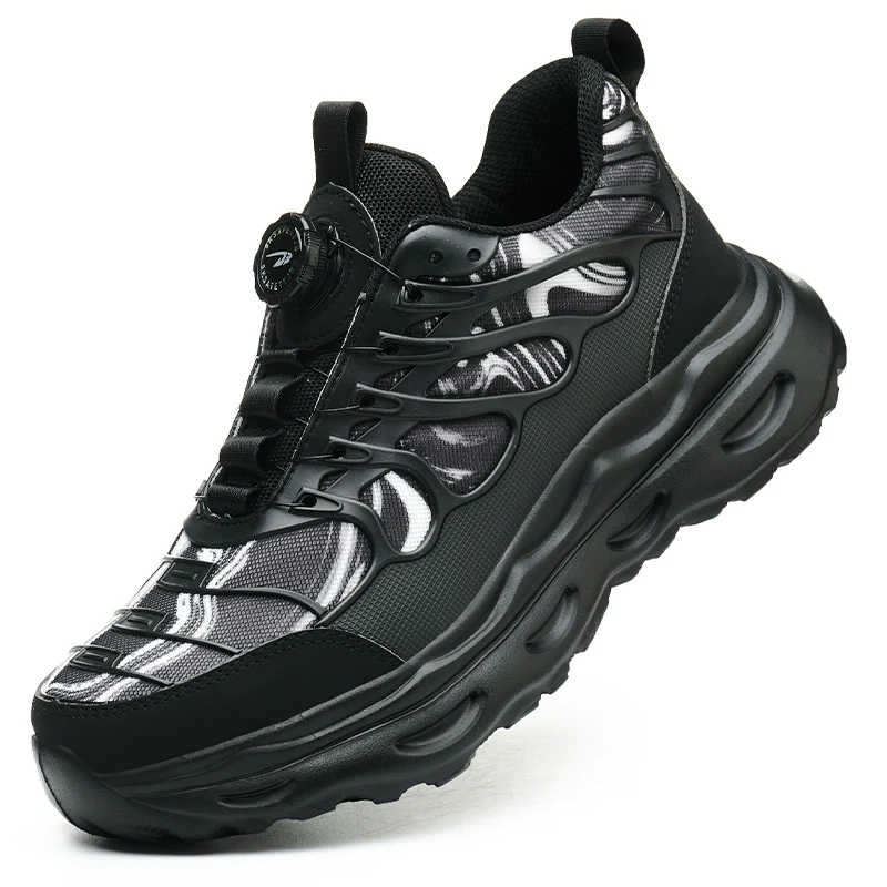 

Ultra light summer breathable protective shoes, comfortable men's anti smashing and anti piercing steel toe work shoes
