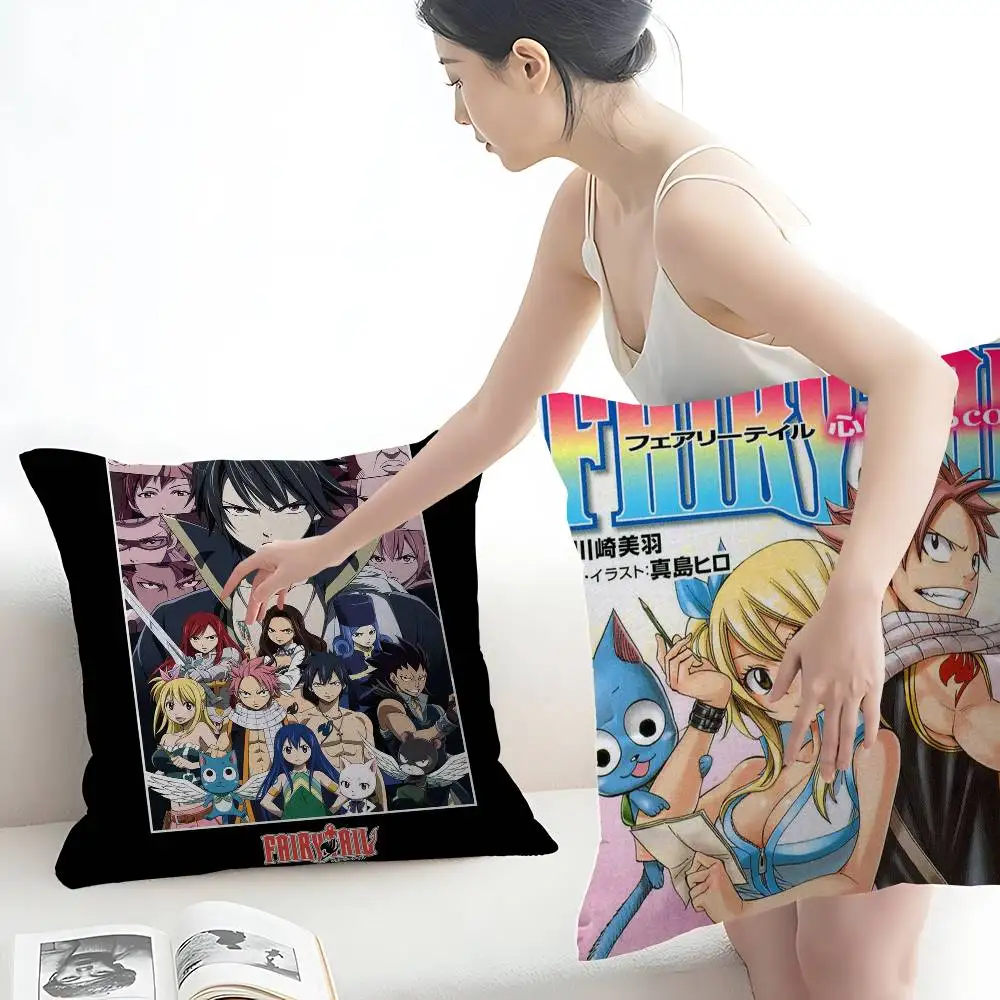 Anime Fairy Tail Lucky Dragon pillow cover sofa cushion cover home room decoration children gift