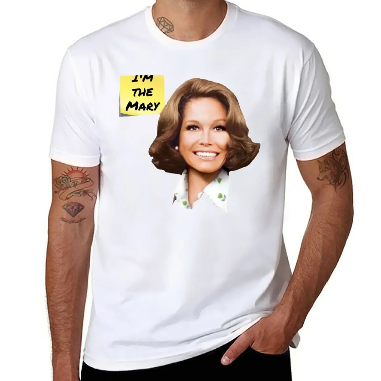 Mary Tyler Moore- I'm the Mary T-Shirt oversized customs mens big and tall t shirts