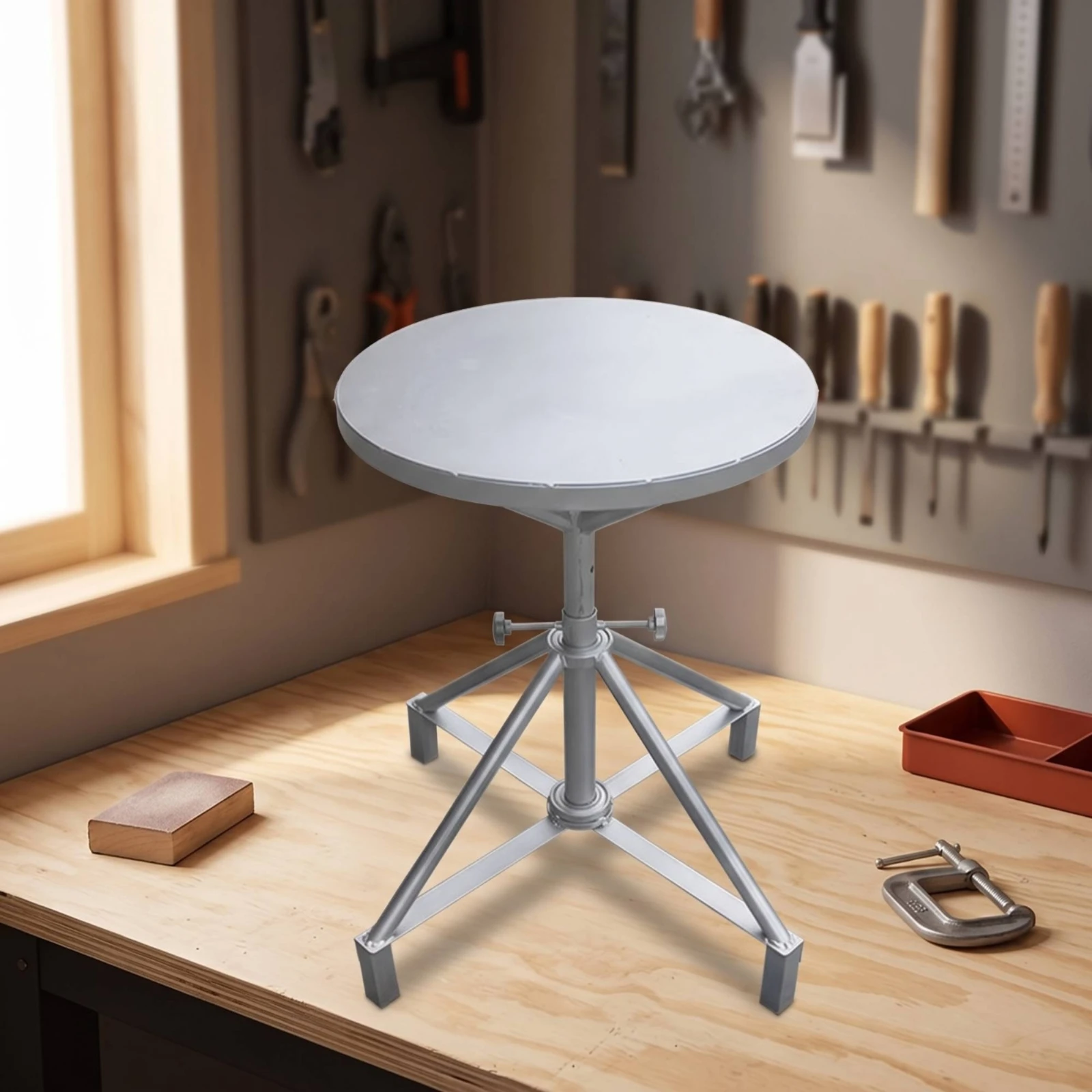 Spray Paint Table with Rotating Top 360° Rotating Paint Table Furniture Smooth Rotation Stable for Painters, Workshop, Garage
