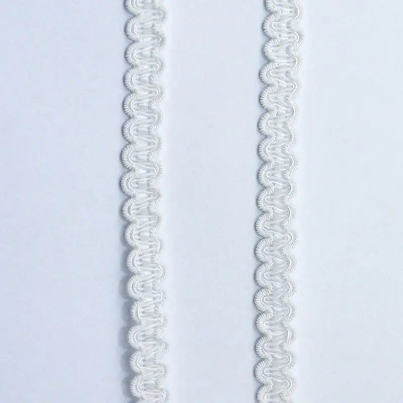 5Meters/196.85In Each Pack New Clothing Accessories DIY Women's Dress Lace Fabric Exquisite Wedding Headdress with Keel Wavy Lace