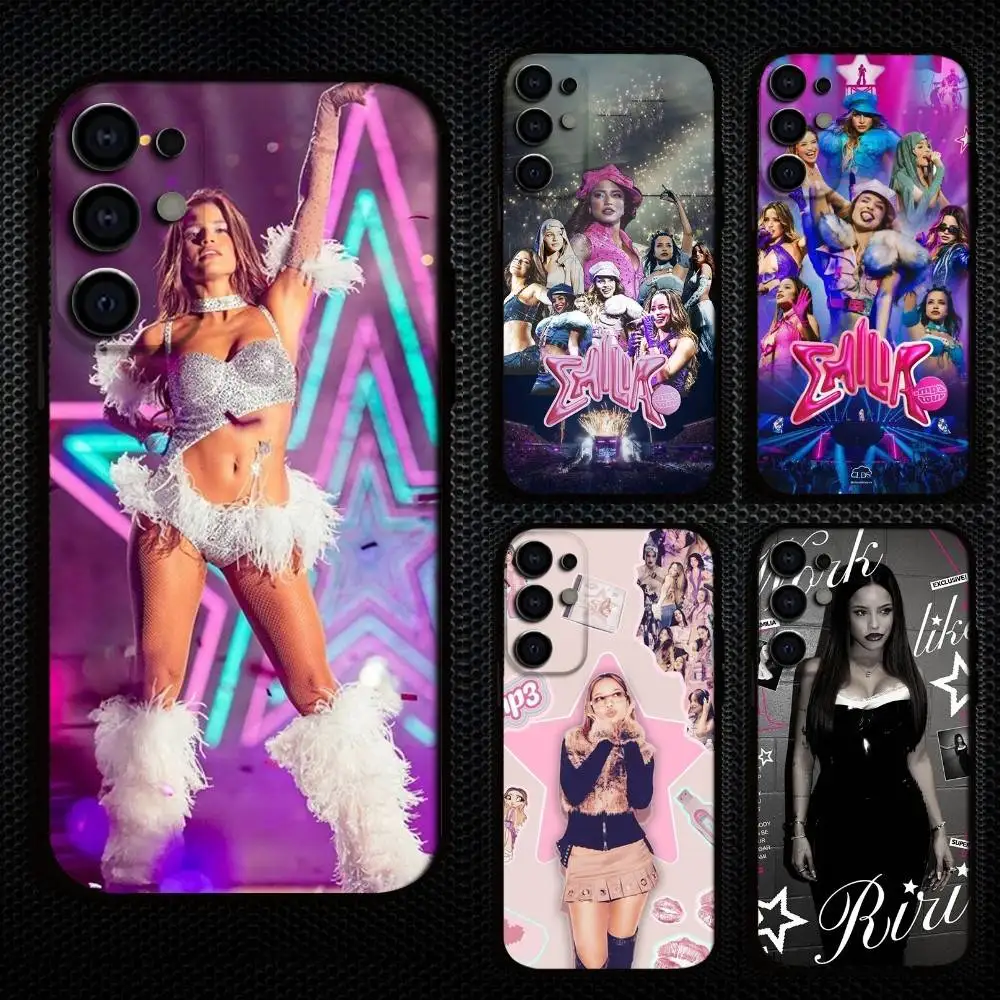 

E-Emilia M-Mernes Singer Phone Case For Samsung S25,S24,S21,S22,S23,S30,Ultra,S20,Plus,Fe,Lite,Note,10,9,5G Black Cover