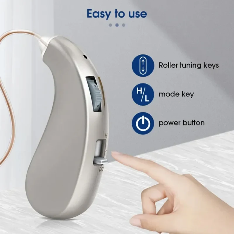 Hearing Aids Rechargeable Hearing Aid For Elderly Deafness Invisible Digital Sound Amplifier with Noise Cancelling audifono