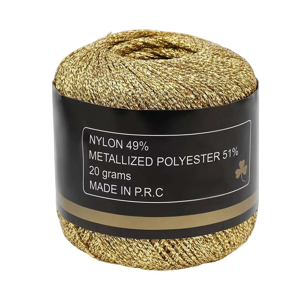 Metallic Color Gold Silver Thread 1mm 120M Multicolor Weaving Thread Handmade Material DIY Craft Supply Round Strand Line