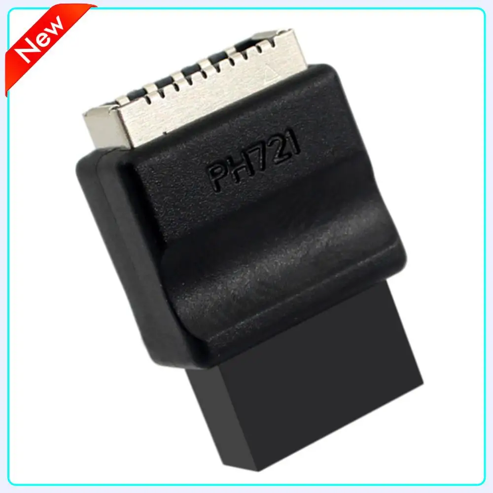 마더보드 USB 2.0 9핀-타입-E 전면 패널 헤더 TYPE-E 인터페이스 헤더 어댑터 데스크탑 PC용 남성-여성 어댑터