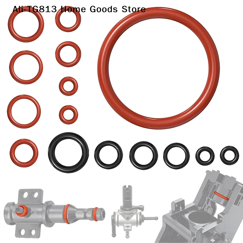 [TG813] Kit de Vedação com 15 Anéis O-Ring de Silicone para Máquina de Café Saeco, Acessórios para Conector de Bico do Grupo de Infusão