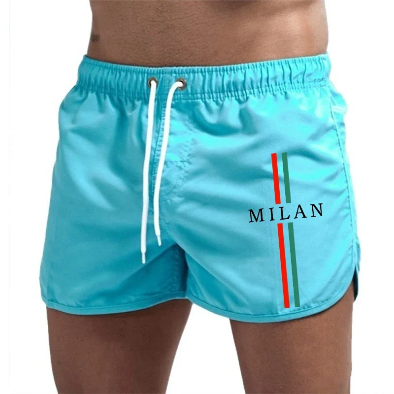 

Summer Casual Sports Sexy Beach Shorts Daily Gym Fitness Running Surfing Cycling Shorts Milan Fashion Men's Board Shorts Male