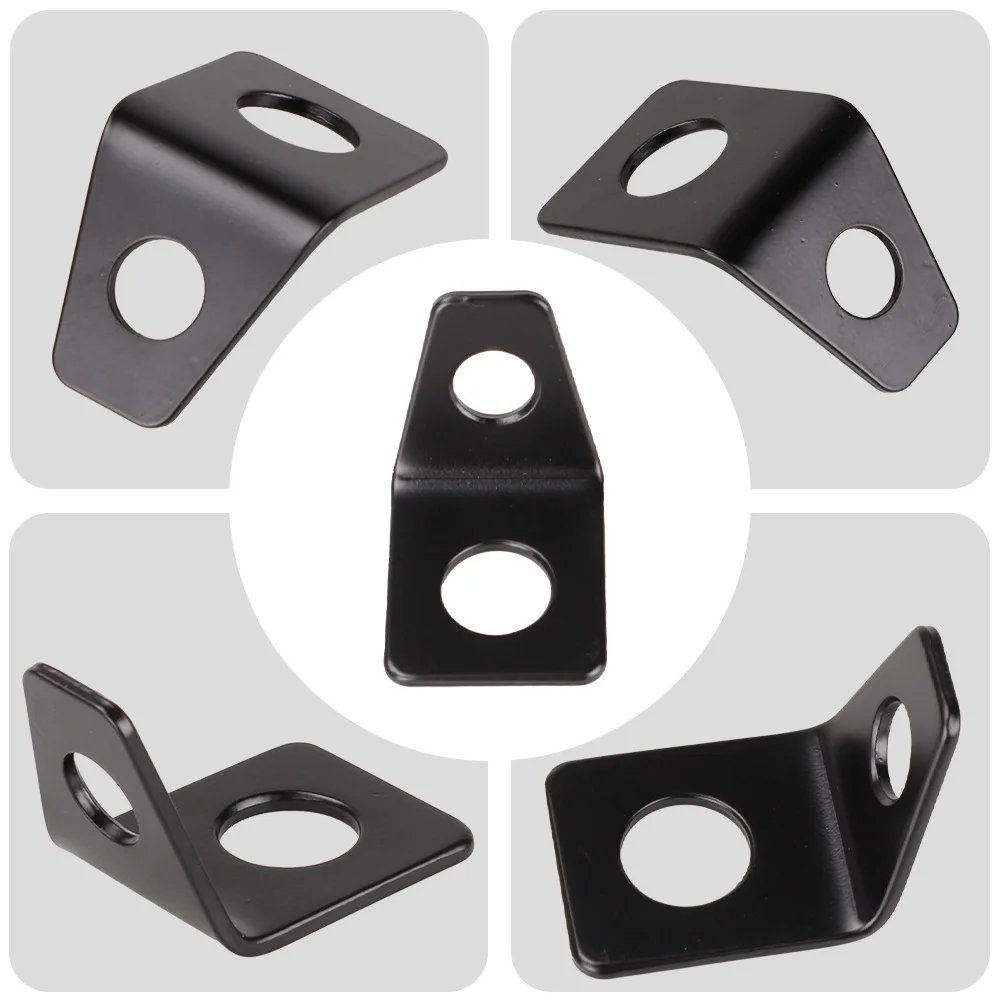 

5PCS 4 Point Car Racing Seat Belt Anchor Plate Hardware Mount Harness 90 Degree Angle Brackets Kit Seat Belt L-Bracket