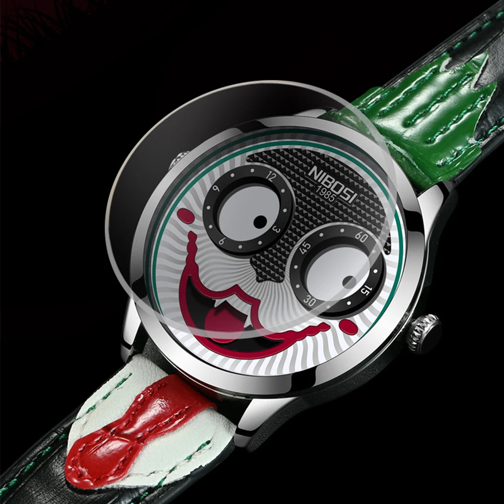 Brede Applicatie Joker Quartz Horloge Stijlvolle Roestvrijstalen Constructie Joker Quartz Polshorloges