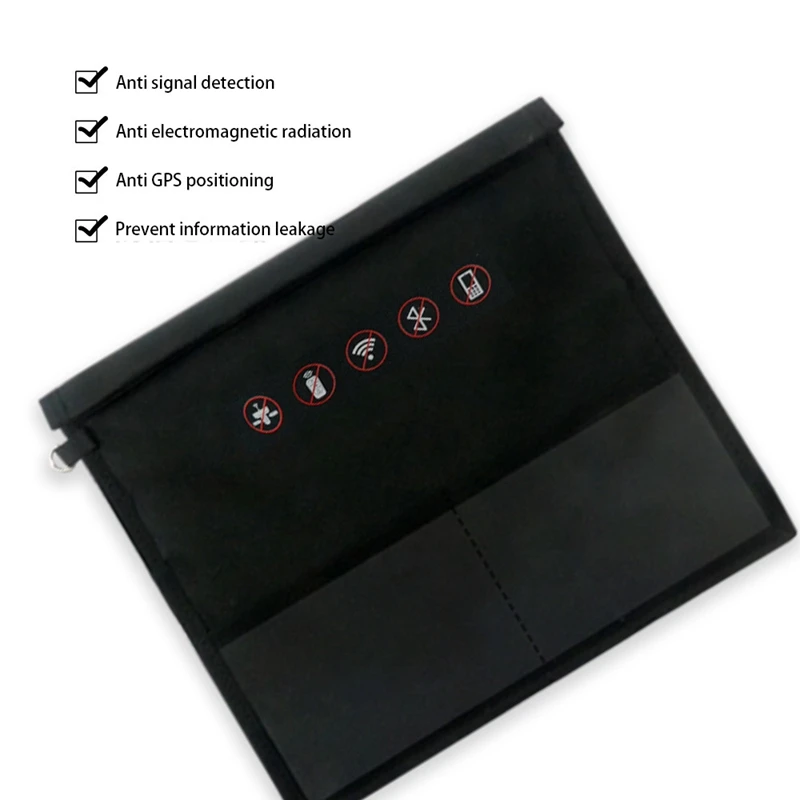 4X Signal Blocker Faraday Bag Signal Blocking Bag RFID Shielding Bag For Wallet Case ID Card/Car Key, Small