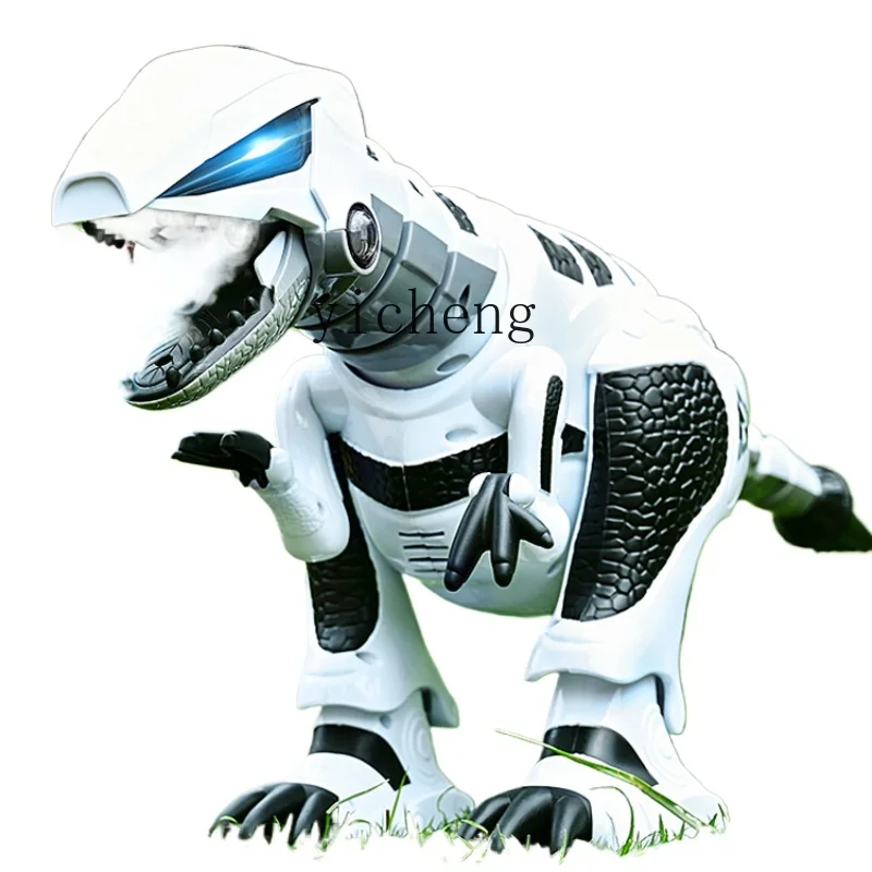 

Tqh Intelligent Remote Control Dinosaur Children's Programming Walking Spray Tyrannosaurus Robot Electric Toy