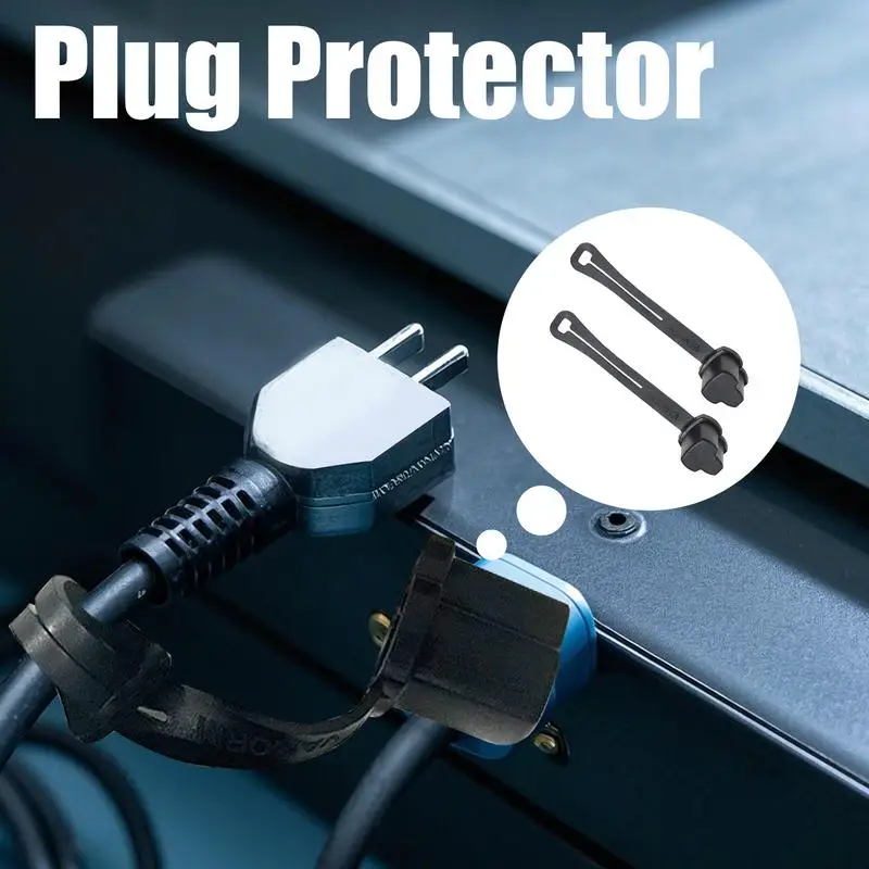 Outside Plug Protectors Socket Covers 3 Prong Plug Protector 2X Safety Caps Weatherproof Replacement Parts For Engine Block