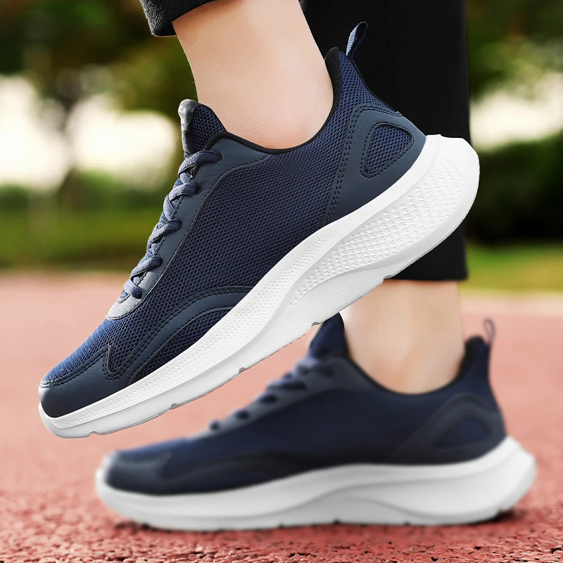 Antislip Durable Breathable Men Lightweight Casual Sneakers Mesh Outdoor Jogging Indoor Gym Training Back To School Tennis Shoes