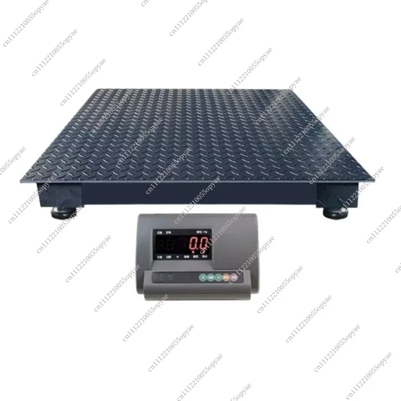 0.75x0.75m 1Ton Industrial Digital Scale, High Precision Electronic Weighbridge with Anti-Vibration for Livestock/Factory