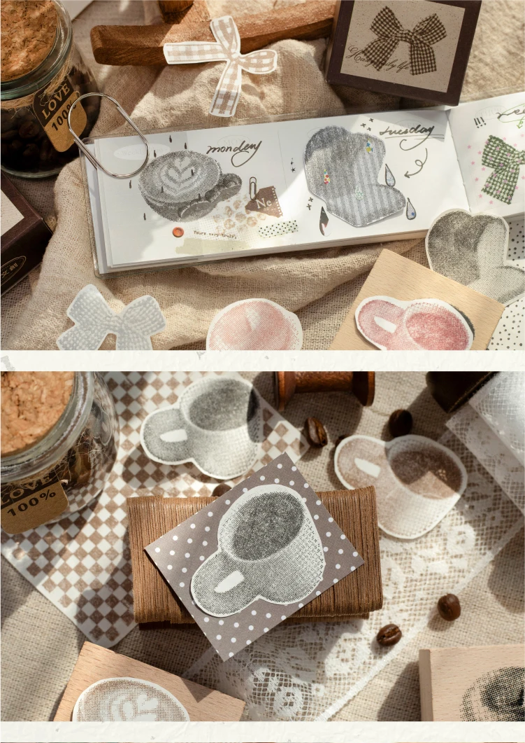 Journal GO Original Holzstempel „Nebeliger Alltag“ Muster für Journaling, Planer, Karten, Scrapbooking und DIY-Bastelarbeiten – Detail 9