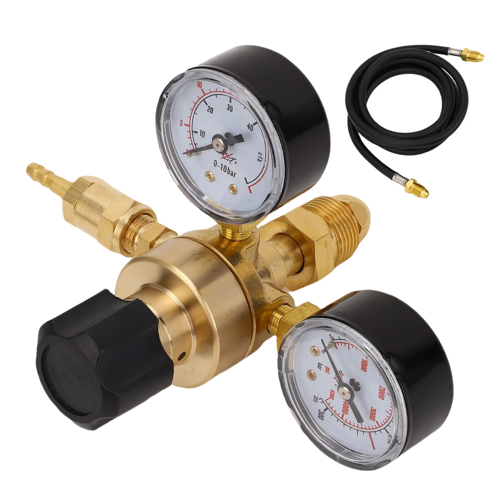 

Argon Pressure Reducer 0-315BAR 0-10BAR CGA580 Inlet Thread All Brass Material Adjustable Regulator for MIG TIG Welding