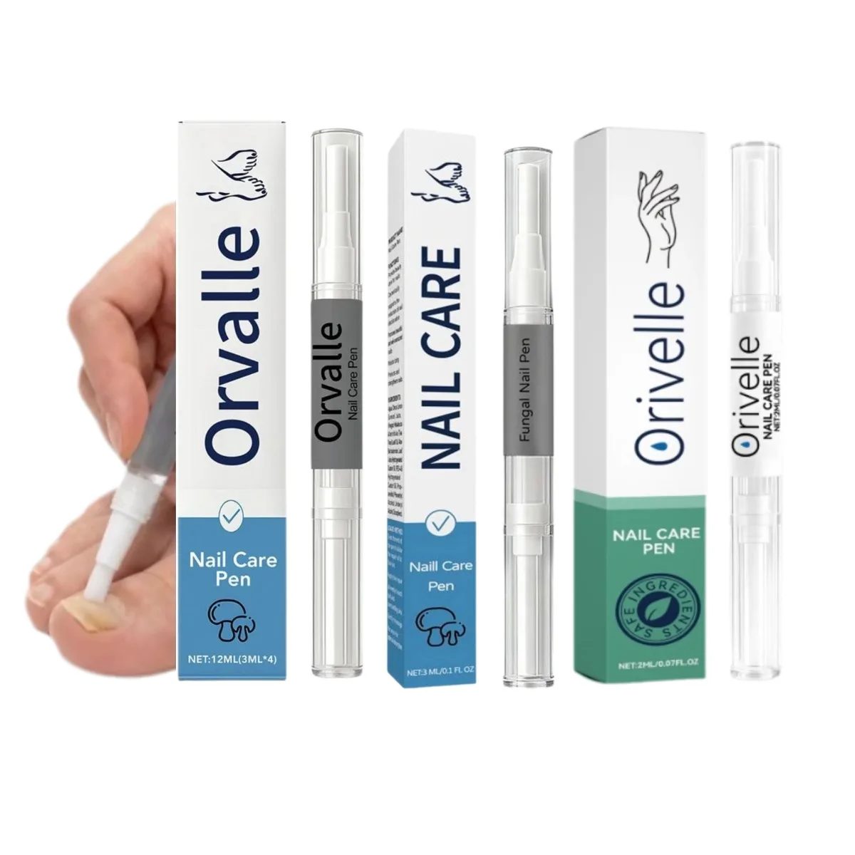 Bolígrafo de Cuidado de Cutículas con Aceite de Árbol de Té Orvalle Premium, Sérum Humectante y Fortalecedor de Larga Duración para el Cuidado de Uñas Agrietadas y Frágiles