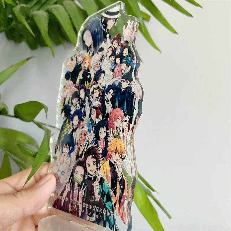 악마 슬레이어 아크릴 장식품 카마도 탄지로 토미오카 기유 애니메이션 피규어 자동차 책상 장식 모델 어린이 장난감 생일 선물