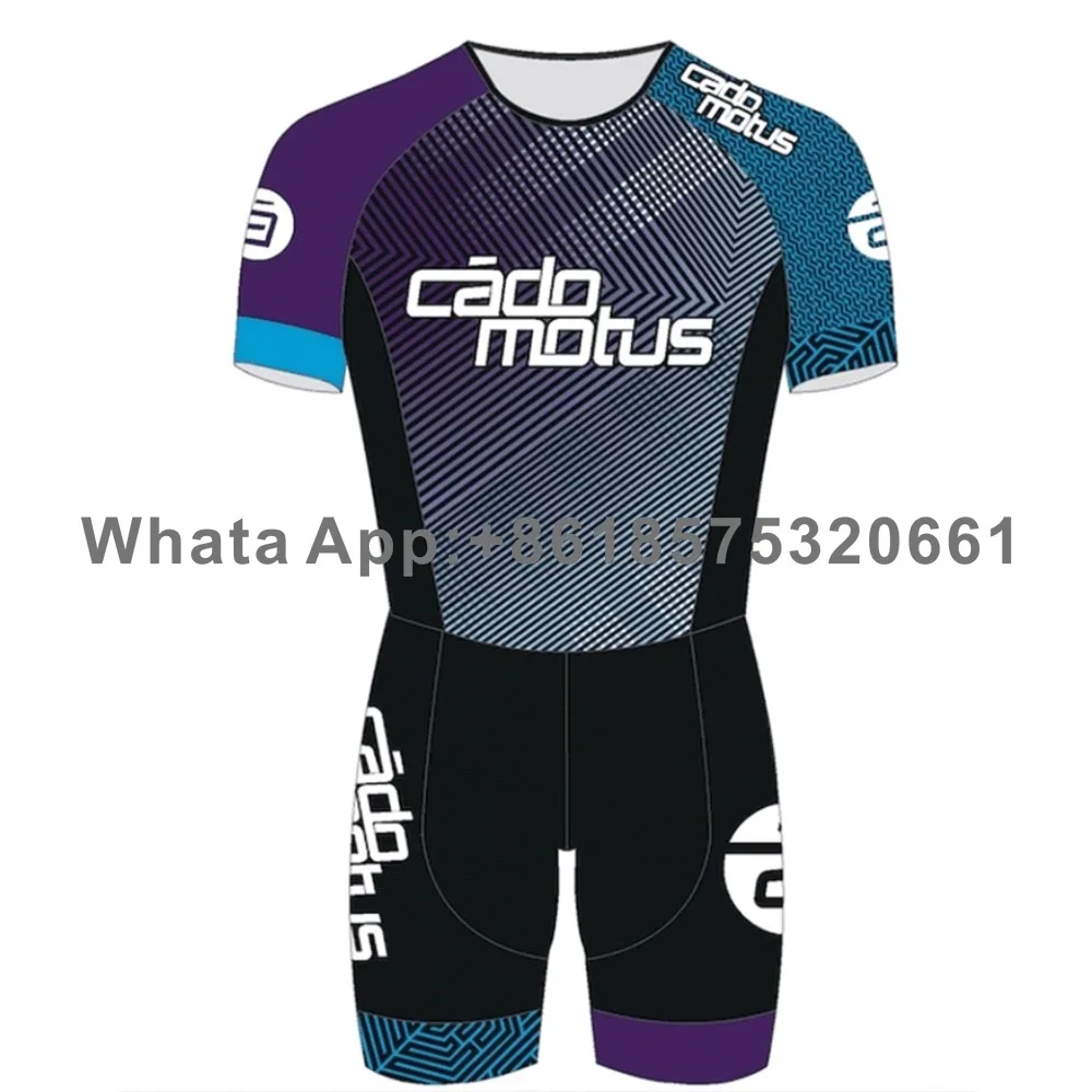 

Men Ice Skating Clothes Running Pro Team Triathlon Trisuit Racesuit Jumpsuit Swimming Cycling Running Competition Apparel