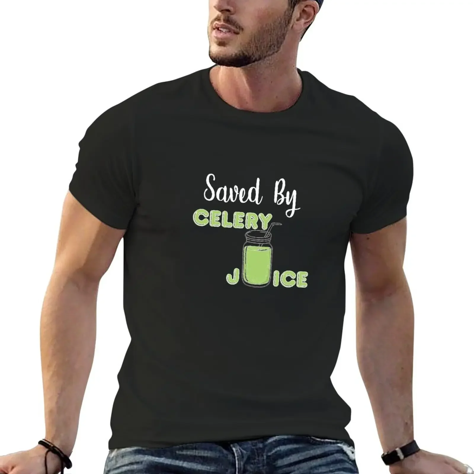 Celery Juice Junkie - Saved by Celery Juice T-Shirt shirts graphic tees sublime tops men clothing