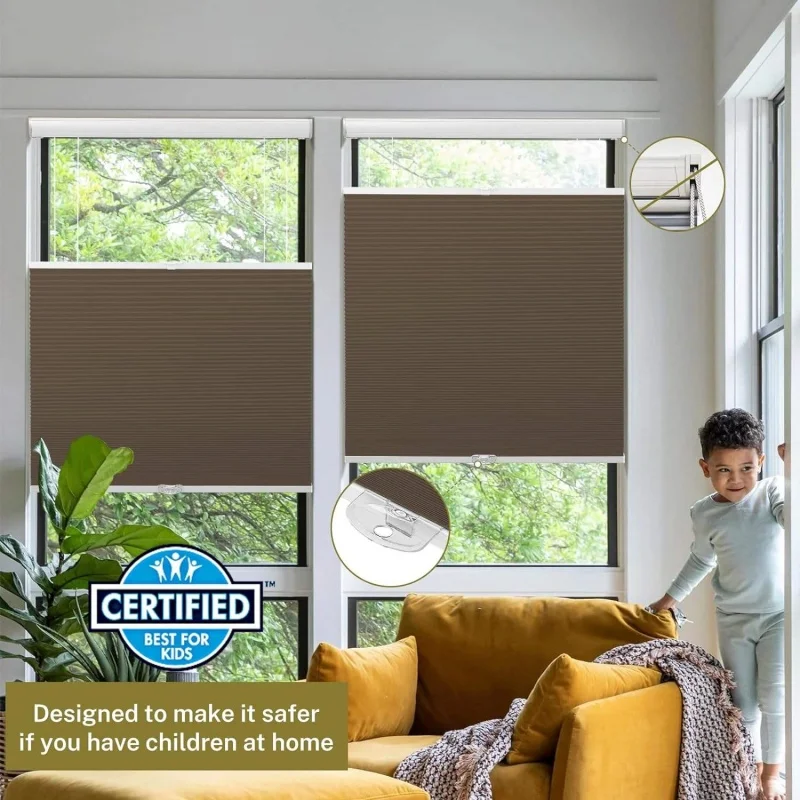 2026 Custom Reduce Noise Keep Warm Terylene Fabric System Without Rope Manual Top Down Bottom Up Cellular Shades For Window