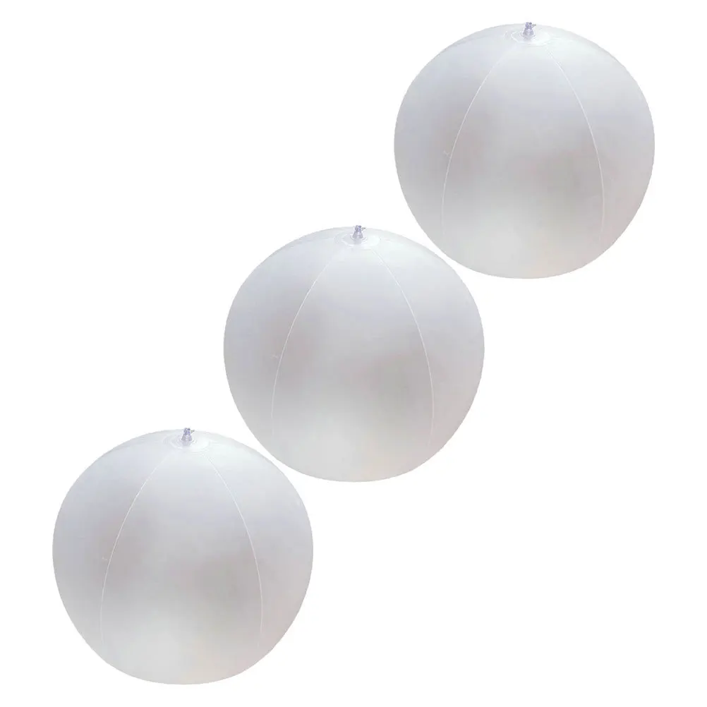

3Pcs Wedding Pool Floats Inflatable Beach Balls Stylish Frosted Design for Beach Party Decor Kids Activities Summer Fun